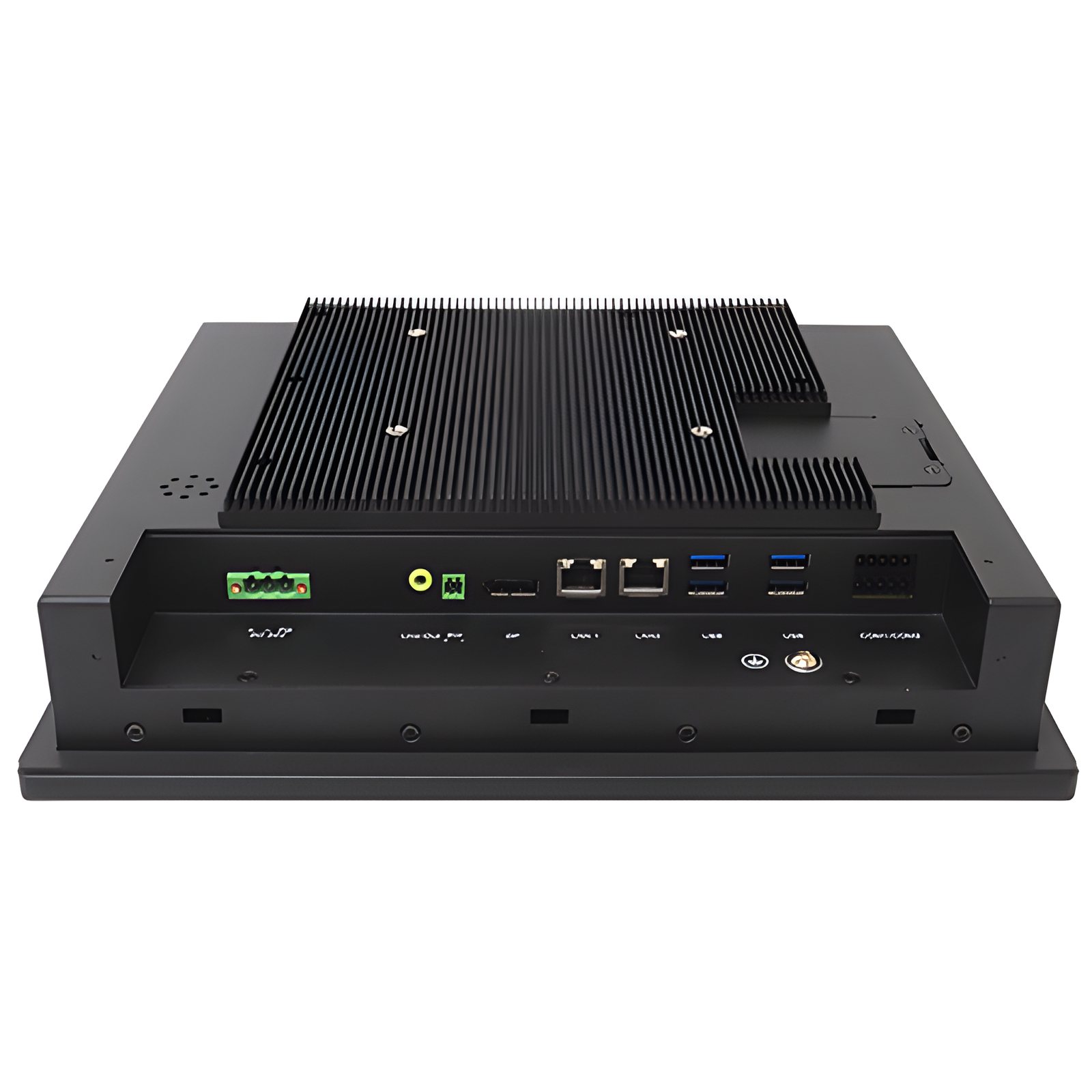 Rear view of the NP-9XX-MA marine grade panel PC